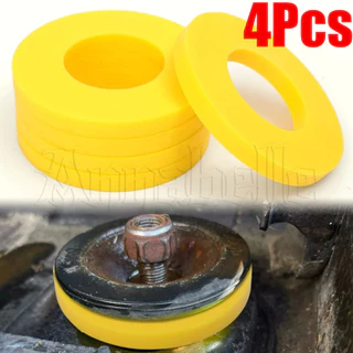 4Pcs Anel De Borracha Do Capô Dianteiro Carro-Protetor De Bucha Automático-Gaps Da Torre De Suspensão-Junta Universal De Amortecimento De Choques-Amortecedores Silenciador