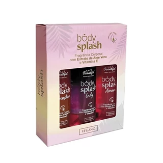 Kit Body Splash C/ 03 Fragâncias 100ml Face Beautiful
