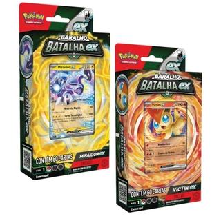 DECK BARALHO DE BATALHA EX MIRAIDON OU VICTINI FÁBULAS NEBULOSAS EV6.5 N1 COPAG 60 CARTA POKÉMON TCG