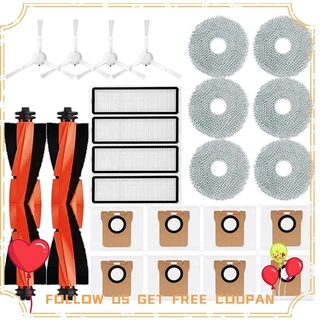 24PCS Peças De Reposição Para O Robô Xiaomi Vácuo X20 +/X20 Plus Escova Lateral Principal A Hepa Filtro Mop Saco De Pano p75h1kd1lf.br