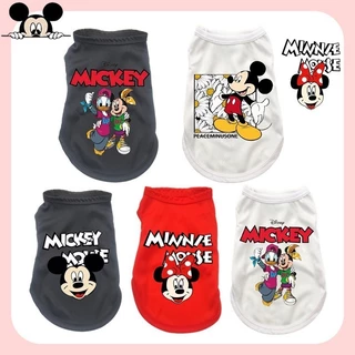 Colete Para Cães Novo Mini Médio Grande Algodão Mickey Minnie Tank Top Pet Produtos Vestuário