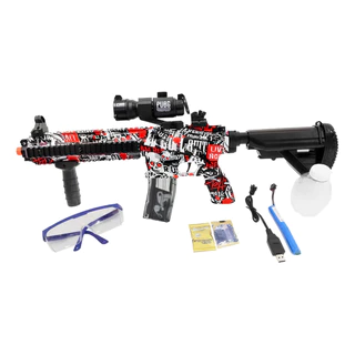 Arma Rifle Elétrico Automática de Bolinhas de Gel com Mira