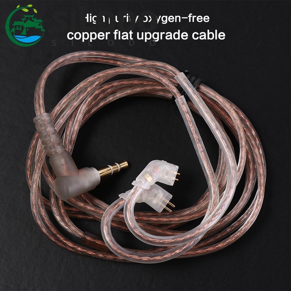 Cabo De Fone De Ouvido SILODO KZ B/C Pino 3,5mm 2Pin Upgrade High-Purity Oxygen-Free Copper ZS10