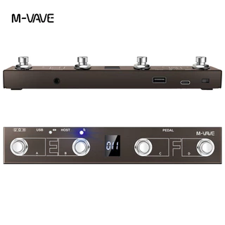 M-vave Chocolate Plus Teclado Controlador MIDI Sem Fio 4 Botões Interruptor De Pés Suporta Função De Controle