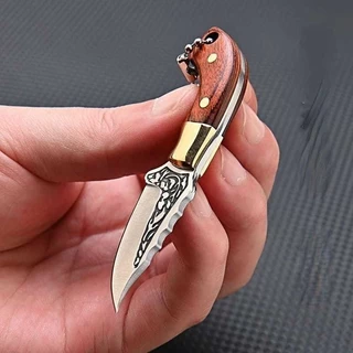 MINI FACA PORTATIL CANIVETE CHAVEIRO LUXO COM CAPINHA 8004
