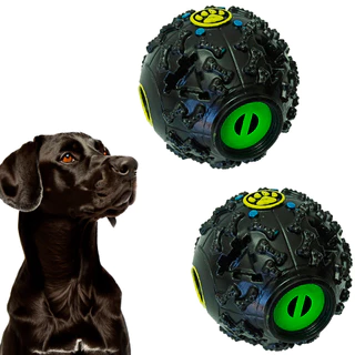 Brinquedo 2 Bolinhas Petisco para Cachorros Médios e Grandes