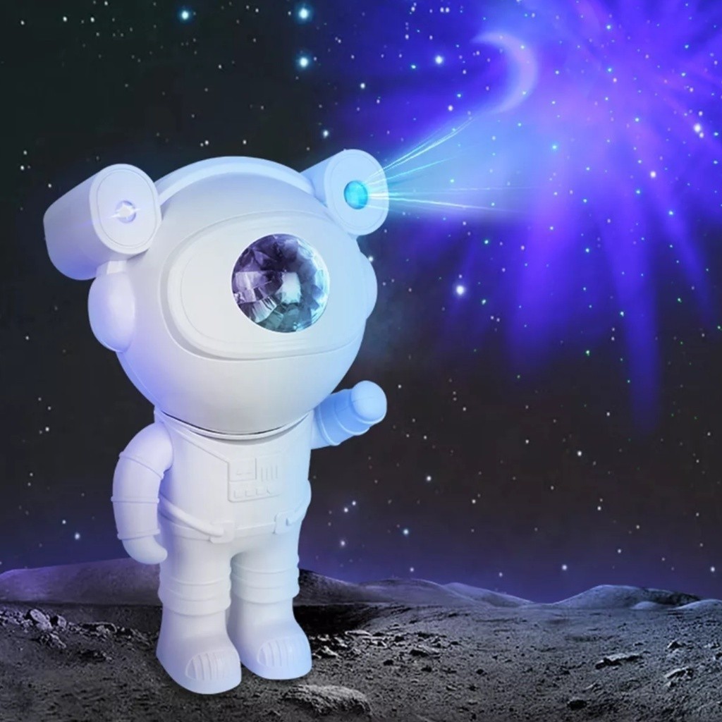 Astronaut Lamp Galaxy Projetor reproduz música Bluetooth YihanStore