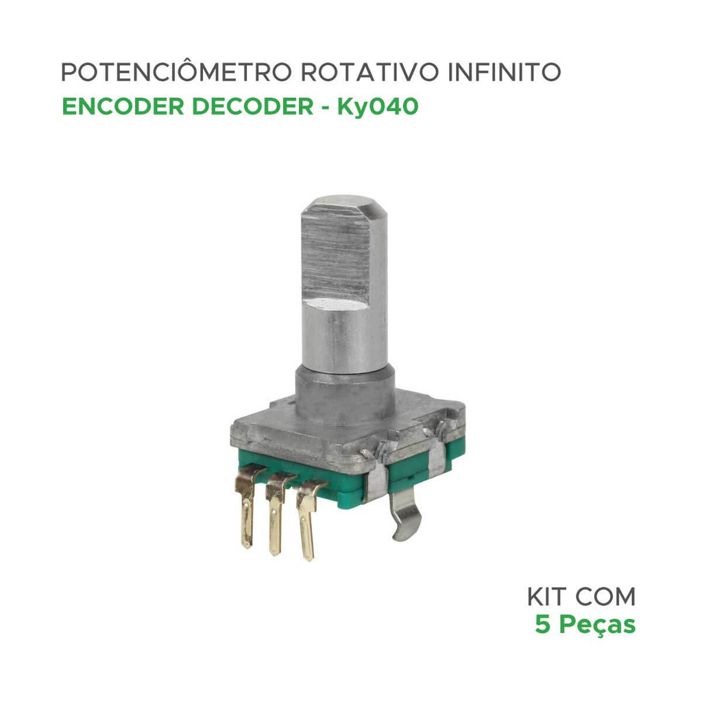 5x Potenciômetro Rotativo Infinito Encoder Decoder - Ky040