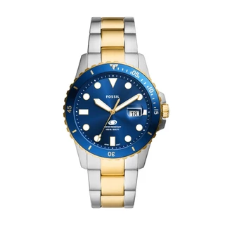 Relógio Fossil Masculino Blue Bicolor - FS6034/1KN
