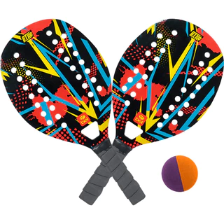 Kit Beach Tennis Vermelho 2 Raquetes 1 Bolinha nº 3 BT100 Bel em Oferta na Shopee