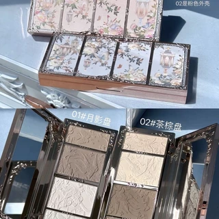 Flower Knows Butterfly Cloud Shoulder Relief Highlight Contour Compact Matte Shimmer One UFTT