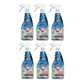 Kit 6un Limpa Vidros Zap Clean Poder e Brilho 500ml