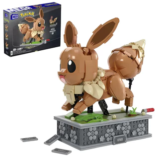 Conjunto De Construção Mega Pokémon Motion Eevee 1366pc HTH71 - Mattel