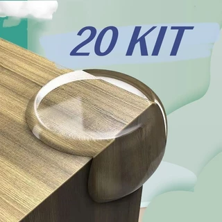 kit Protetores De Quina Silicone Redondo Para Crianças E Bebes Proteção Promoção em Oferta na Shopee