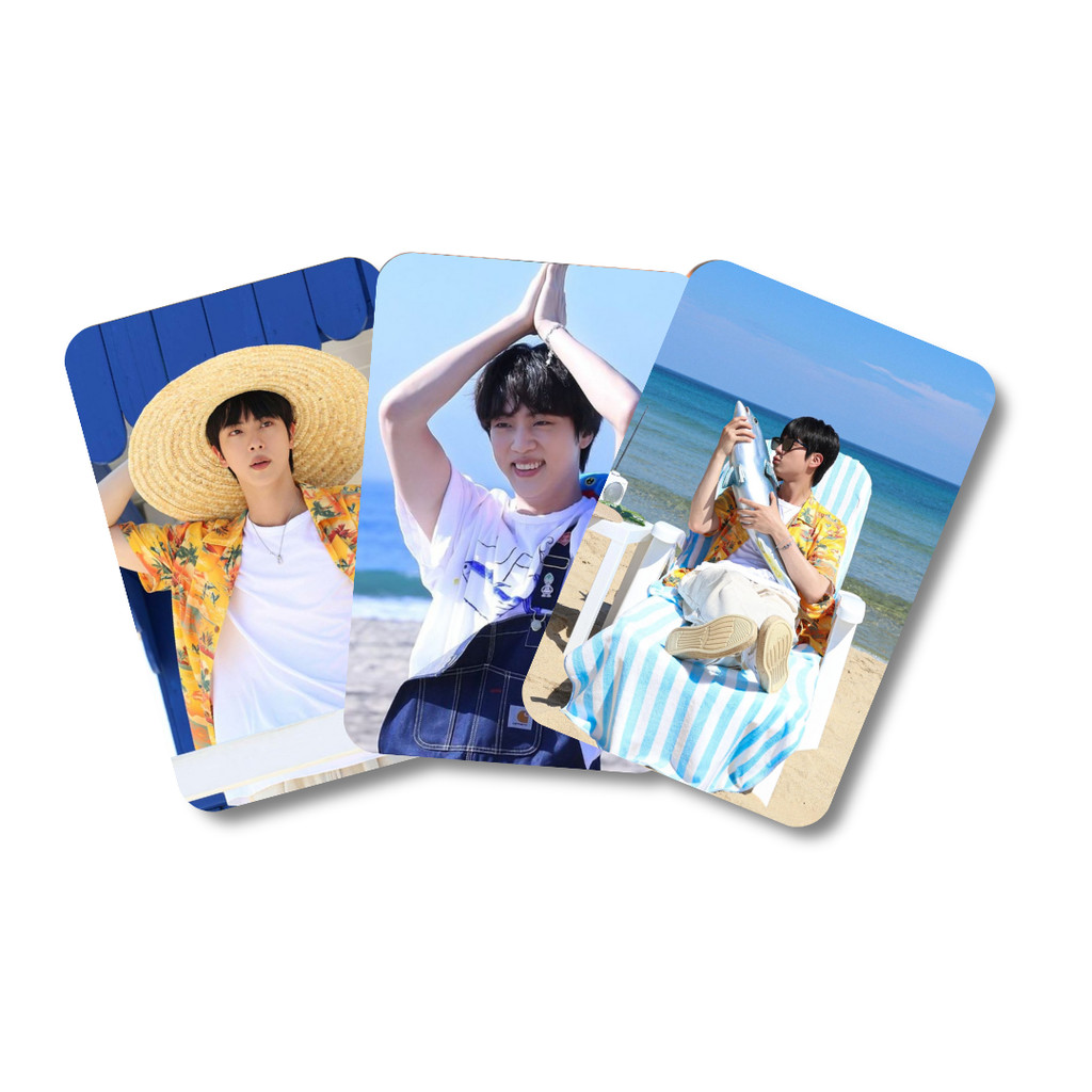 Jin SuperTuna Photocard set 10 un BTS Frente e Verso | Shopee Brasil