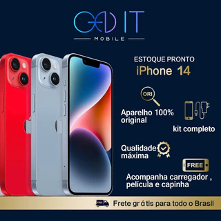 Celular Iphone 14/ 14 Pro/ 14 Pro Max 128gb/ 256gb 100% Original Com Garantia Vitrine em Oferta na Shopee