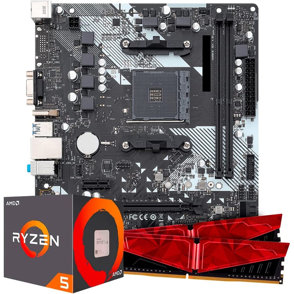 Kit Upgrade AMD Ryzen 5 5600GT Placa de Video Vega 8 Placa Mãe