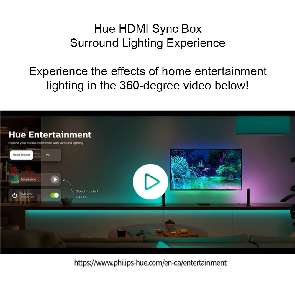 Philips Hue Play HDMI Sync Box to control your Home Surround
