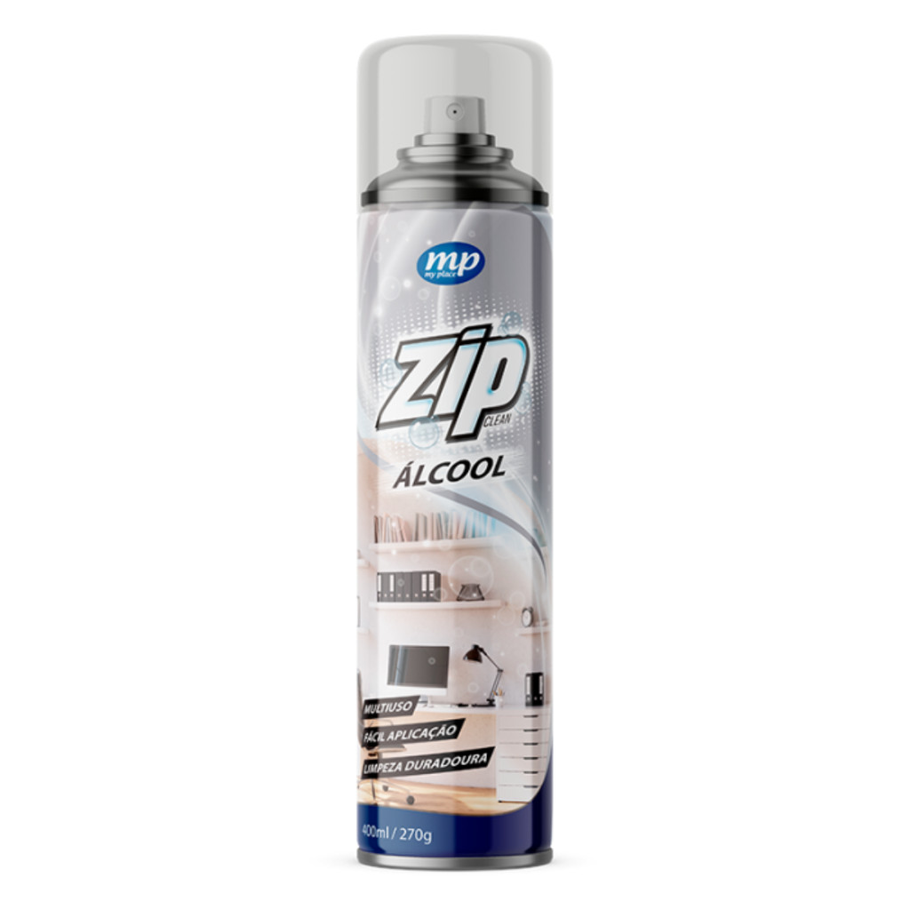 Alcool Zip Clean Multiuso Limpeza 400ml MyPlace | Shopee Brasil
