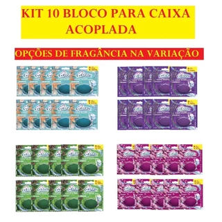 KIT 10 PEÇAS Pedra Sanitária 45g Nas Fragrâncias Lavanda Pinho Floral Marine Bloco Pastilha Sanitário Caixa Acoplada em Oferta na Shopee