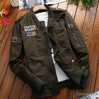 Uniforme Militar Masculino Casual Uniforme Militar 2022 Primavera Outono Puro Algodão Coleira de Beisebol Uniforme de Trabalho