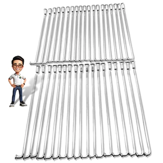 Jogo Raio Titan 125/150 Ks 160 DIANT/TRAS 4mm Cromado Tambor