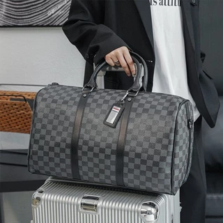Bolsa de viagem portátil clássica de malha Homens Mulheres Bolsa de armazenamento de bagagem de grande capacidade Bolsa de ginástica esportiva de alta qualidade à prova d'água