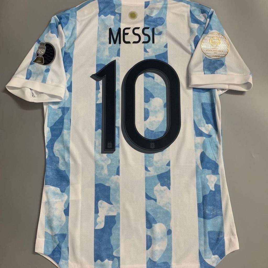 2021 Argentina Home Copa Americana de Futebol Versão Jersey Player