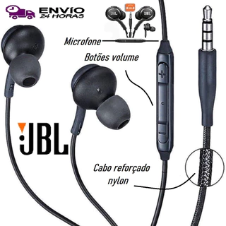 Fone de ouvido com microfone entrada padrão p2 intra auricular smartphone celulares