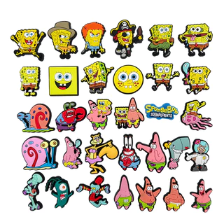 32pcs/set Cartoon Shoe Charms For croc Garden Shoes Accessories Women Kid's Party Gifts Decorações Para Mochila Adultos