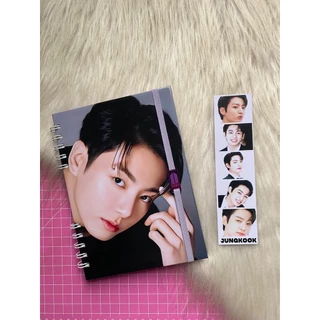 Agenda/caderno A5 BTS, personalizada com seu nome, 100 folhas.
