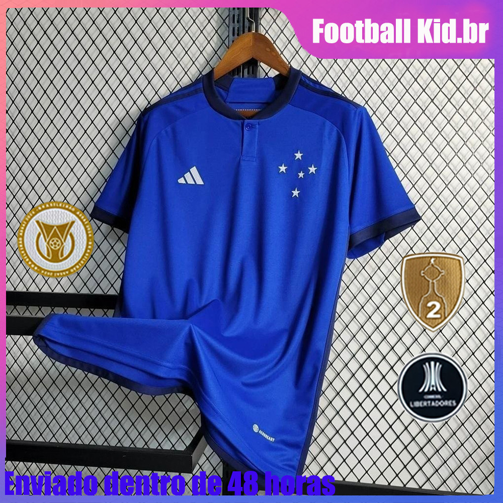 Rework Crop Cruzeiro Soccer Jersey - M