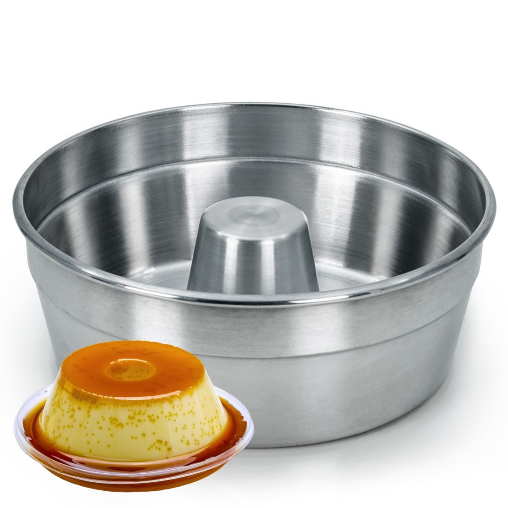 Forma de Bolo e Pudim com Cone Alumínio Polido 16 cm | Shopee Brasil