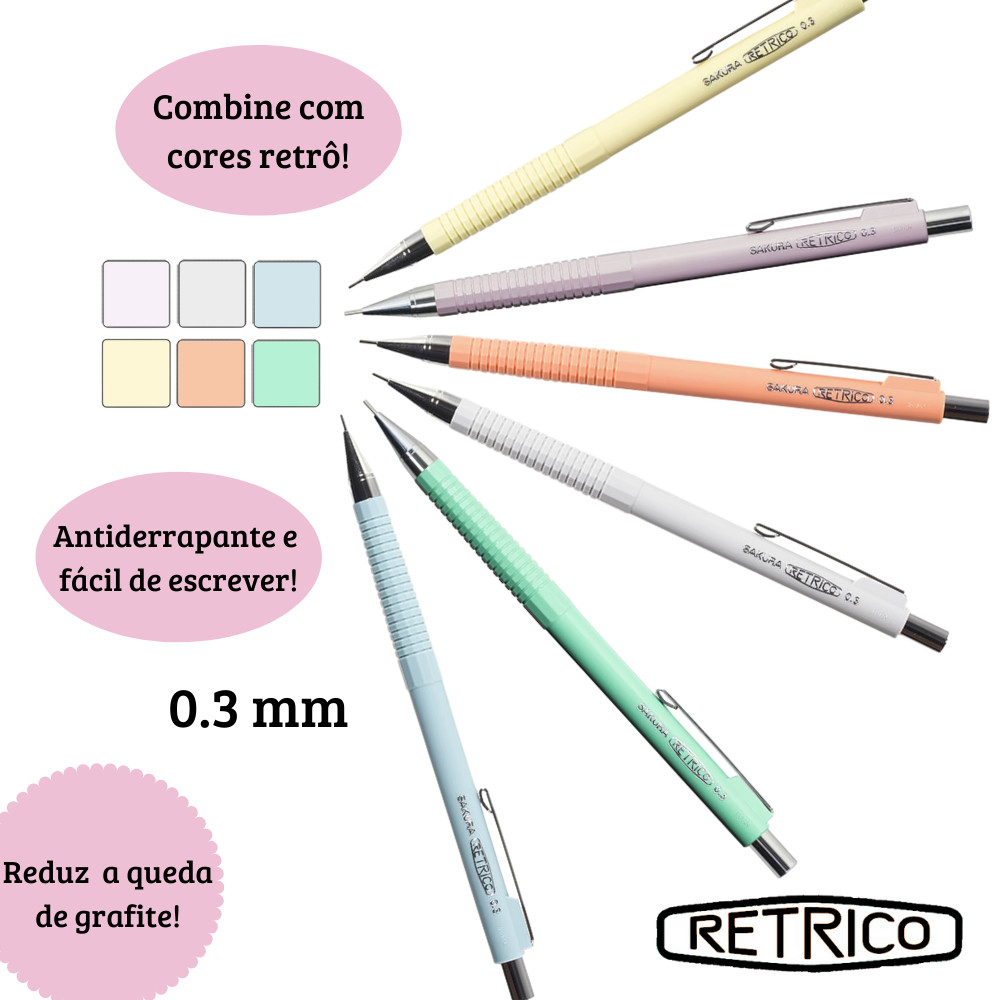 Lapiseira Técnica Retrito Sakura 0.3 mm | Shopee Brasil