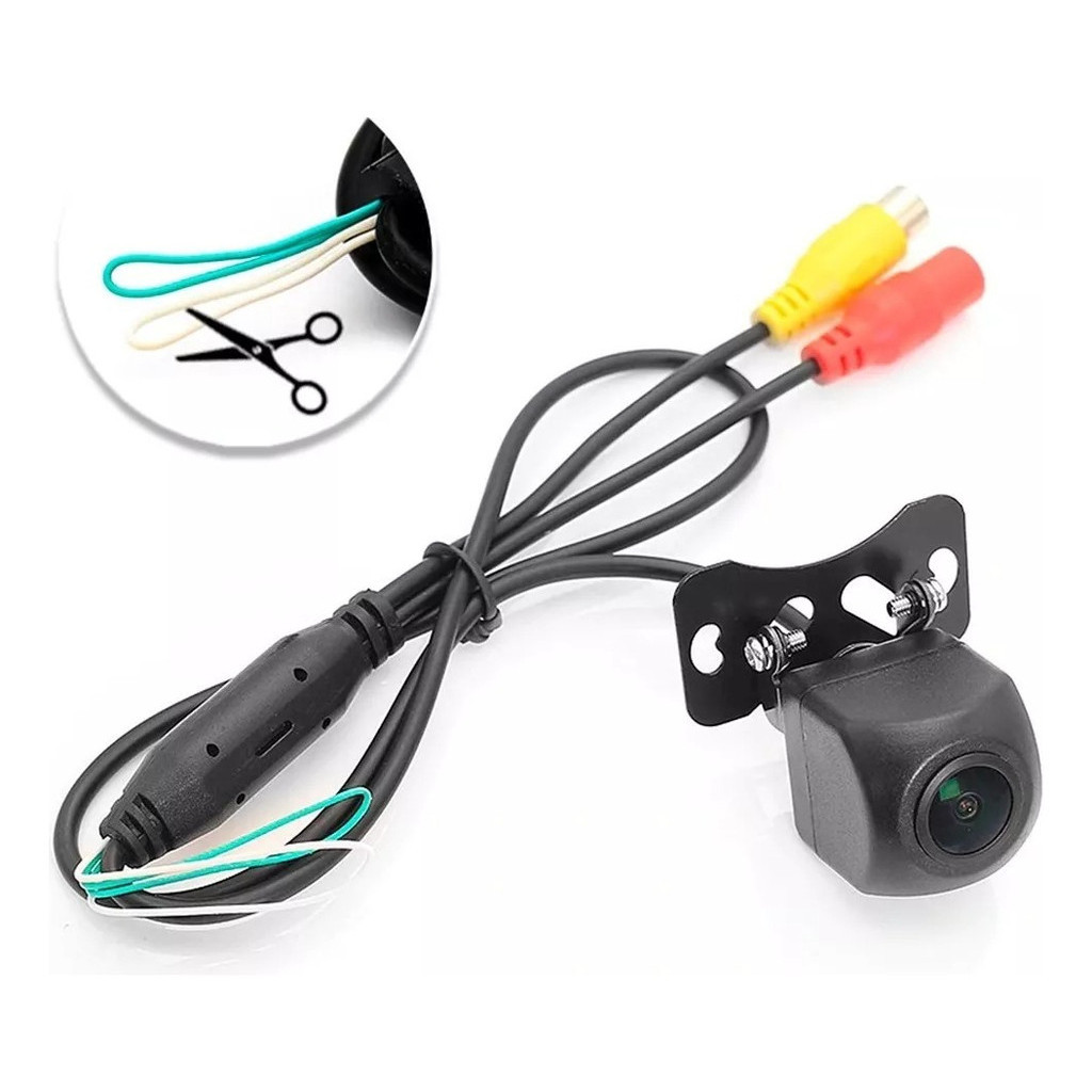 Hd Universal Câmera Ré Automotiva Olho De Peixe Visão 180°