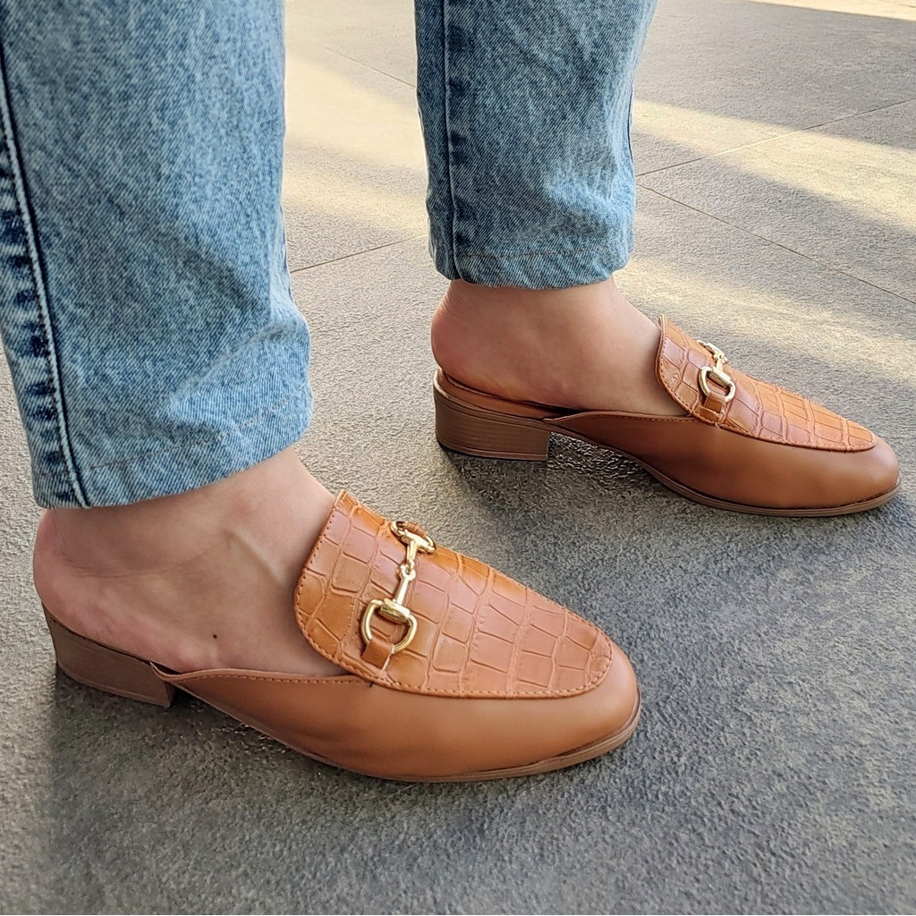 Mocassim Feminino Mule Feminino Tamanho 42 Sapato Mule Conforto - Main Image