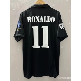 02-03 R-Madrid Camisa Da Equipe Personalizada De Alta Qualidade Para Retro Caseiro Zidane Futebol, Ronaldo [Free Freight