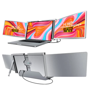 Extensor de monitor de laptop VEDO para Mac/Windows, 1080P | FHD IPS | Moldura ultrafina, alimentado por Type-C/USB