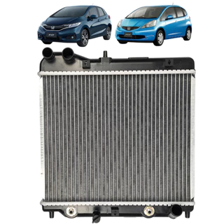 RADIADOR RHINO HONDA FIT 2003 A 2008 MANUAL OU AUTOMATICO - 19010.BWH.M01 (RH2599E)