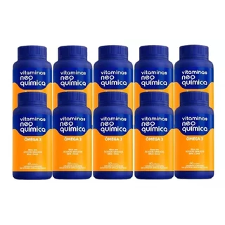 Kit 10x Vitamina Ômega 3 Epa Dha 60 Cápsulas - Neo Química