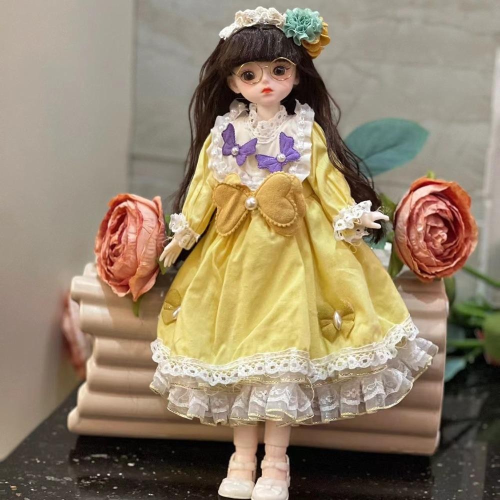 Boneca BJD JUNYUE De 30 Cm Com Roupas , Cabelo Longo 1/6 SD