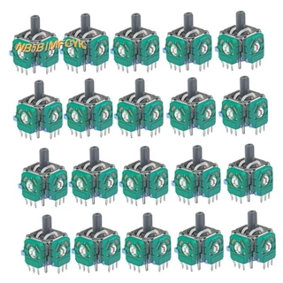 20 Peças Para PS4 3D Analógico Joystick Polegar Vara Switch Pro/XBOX Um/PS4 Controlador De Jogo Potenciômetro, Acabamento Fino Durável