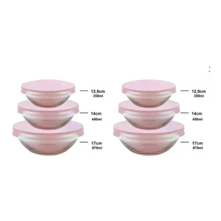 Kit 6 Potes de Vidro com Tampa de Plástico Multiuso Sortido em Oferta na Shopee