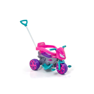 Triciclo Carrinho De Passeio Infantil Pedal E Empurrador em Oferta na Shopee
