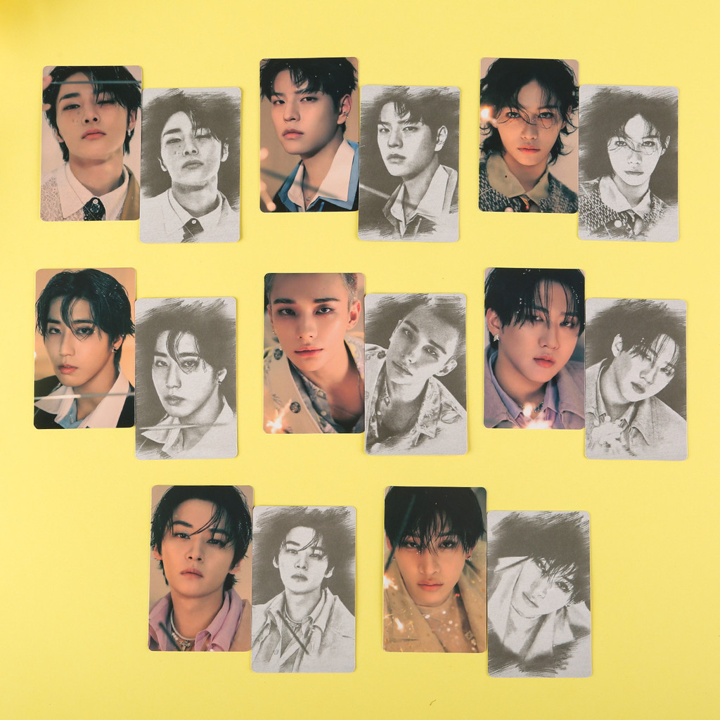 8-9pcs STRAY KIDS Torre Oca RECORD HOP Lomo Cartões PVC Cartão