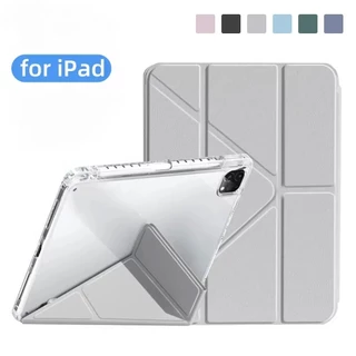 Capa Y HD acrílica magnética Para IPAD 7 8 9 AIR 3 10.2 10.5 POL 10 geração A16 com slot para caneta