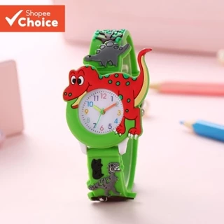 Relógio Infantil Com Pulseira De Silicone Tema De Dinossauro E Conforto Suave Para Meninos Meninas em Oferta na Shopee