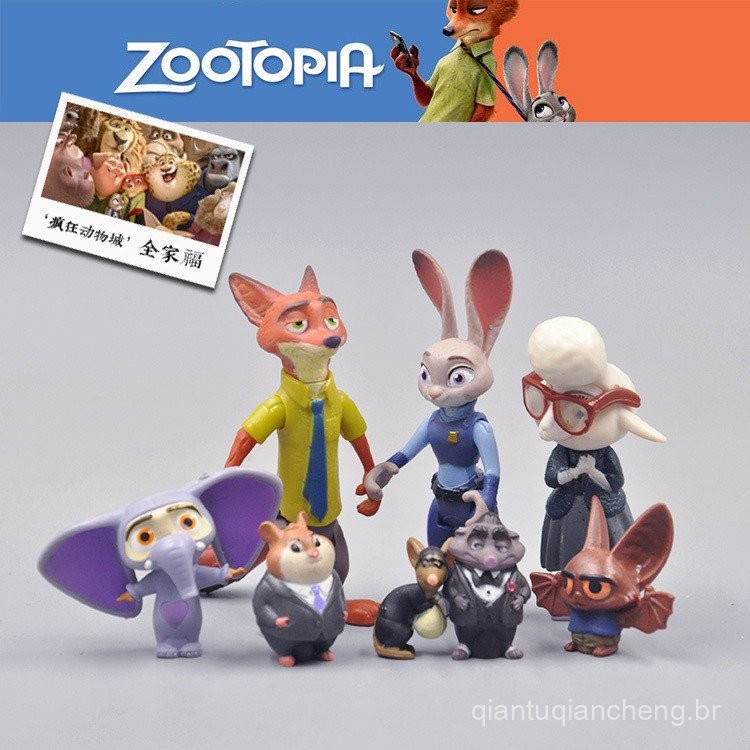 Itens em Lote Mais Vendidos Zootopia Judy Hopps Nick Wilde Figuras de ...