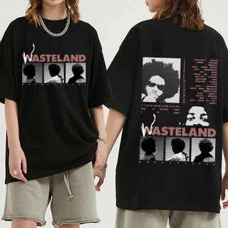 Camiseta de Manga Curta Impressa Hip-Hop Harajuku Street Clothing Unisex Gothic Style Brent Faiyaz 2022 Music Album Wasteland