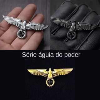 Réplica Retro Águia do Poder Broche de Ferro Cruz de Ferro Crachá Prussia Eagle Emblema de Águia Alemã Águia Al